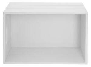 Bílý dřevěný úložný box 36x26x15 cm – Orion