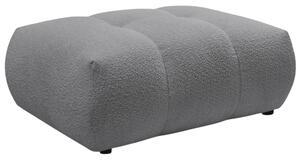 -25 % Dny MOMENTI– Bobochic Paris Šedá bouclé podnožka Fuji 112 x 80 cm
