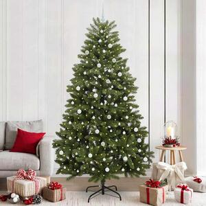 Umělý vánoční stromeček 240 cm 300 LED Teplá bílá PVC a ocel 3395706