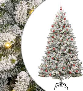 Umělý vánoční stromeček 210 cm 300 LED Teplá bílá PVC a ocel 3395757