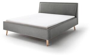 Světle šedá čalouněná dvoulůžková postel 160x200 cm Frieda – Meise Möbel