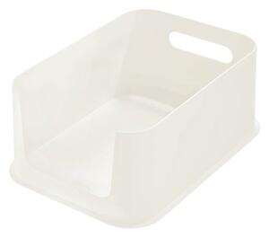 Bílý úložný box iDesign Eco Open, 21,3 x 30,2 cm