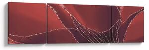 Obraz - Červená abstraktní květina N⁰2 (170x50 cm)