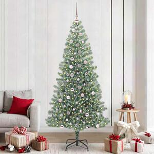 Umělý vánoční stromeček se sněhem a LED osvětlením 240 cm 3396835