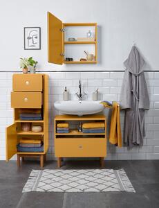 Hořčicově žlutá koupelnová skříňka Tom Tailor Color Bath, 40 x 100 cm