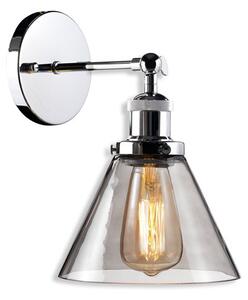 Altavola Design New York Loft nástěnné svítidlo 1x60 W chrom-kouřová LA034/W_smoky_chrom