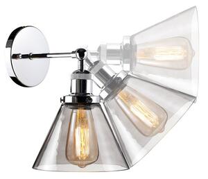 Altavola Design New York Loft nástěnné svítidlo 1x60 W chrom-kouřová LA034/W_smoky_chrom