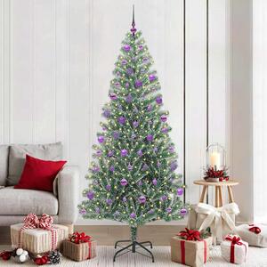 Umělý vánoční stromeček se sněhem a LED osvětlením 210 cm 3396830