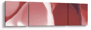 Obraz - Červená abstraktní květina N⁰3 (170x50 cm)