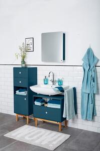 Závěsná koupelnová skříňka se zrcadlem v petrolejové barvě 50x58 cm Color Bath – Tom Tailor