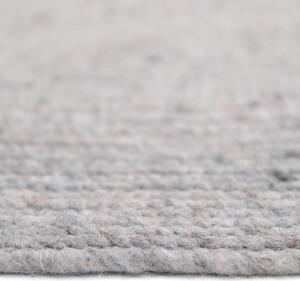 Šedý ručně vyrobený koberec ze směsi vlny a bavlny Nattiot Neethu, ø 110 cm