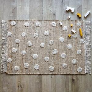 Ručně vyrobený koberec ze směsi juty a bavlny Nattiot Nop, 100 x 150 cm