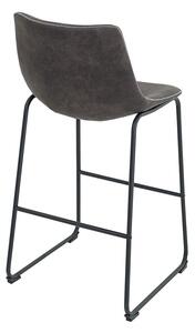 Designová barová židle Ester / vintage šedá