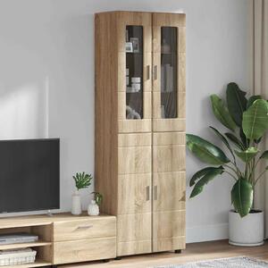 Vysoký bufet FLORIN 60 x 35 x 182 cm Sonoma dub 3397916