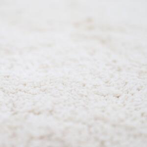 Krémově bílý ručně vyrobený bavlněný koberec Nattiot Perla, ø 110 cm