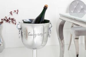 Designový chladič šampaňského Champagne 75 cm / stříbrná