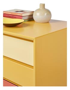 Hořčicově žlutá komoda Tom Tailor Color Box, 114 x 80 cm