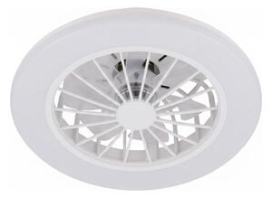 Brilo - LED Stmívatelný stropní ventilátor PAFO LED/24W/230V 3000-6500K bílá+DO