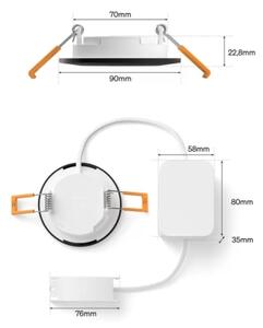 Philips - SADA 3x LED RGBW Stm. koup. podhled. svít. Hue SLIM LED/8,3W/230V IP44