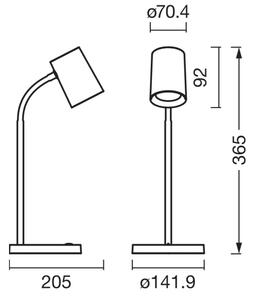 Osram - Stolní lampa DESK LINE 1xGU10/9W/230V bílá