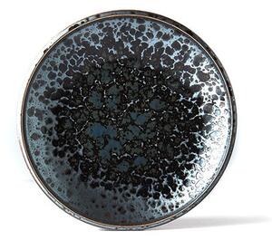Černý keramický talíř MIJ Black Pearl, ø 20 cm