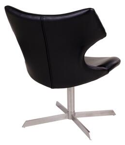 Designová židle Khloe, černá koženka