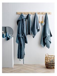 Modrý ručník z organické bavlny 50x100 cm Melange - Södahl