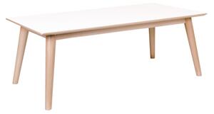 Konferenční stolek Ronald, bílo-přírodní