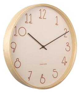 Béžové nástěnné hodiny Karlsson Sencillo, ø 40 cm