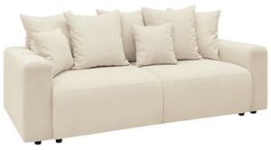 -25 % Dny MOMENTI– Bobochic Paris Béžová manšestrová rozkládací pohovka Envy 245 cm