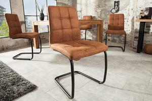 Designová konzolová židle Moderna, hnědá - Skladem