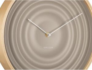 Béžové nástěnné hodiny Karlsson Ribble, ø 31 cm