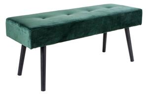 Designová lavice Elaina, zelený samet - Skladem