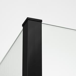 New Trendy New Modus Black sprchová zástěna walk-in 80 cm černá polomatný/průhledné sklo EXK-0078