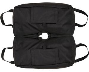 Stojan na slunečník Outsunny - Pískové vaky s lopatkou - 2 x vaky plnitelné 50 kg - Polyester + Plast - Černý - 50 x 25 x 18 cm | Aosom