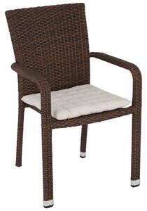STOHOVATELNÉ KŘESLO, kov, plast, textil Ambia Garden - Stohovatelné židle