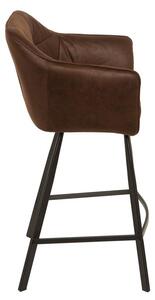 Designová barová židle Giuliana, antik hnědá - Skladem
