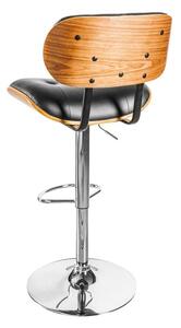 Designová barová židle Kadence, černý ořech