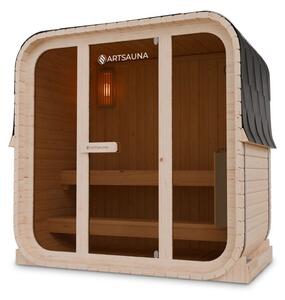 Zahradní sauna cube pro 3 osoby s kamny 3,6 kW