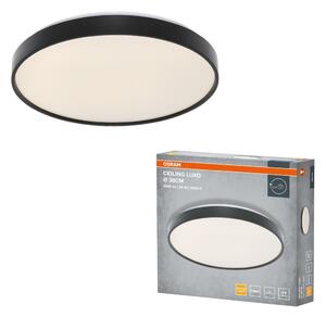 Stropní svítidlo LUXO, 380mm, 24W, Teplá bílá, IP20, Černé