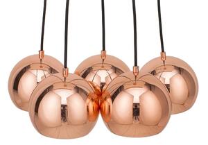 Designová závěsná lampa Briella, zlato-růžová