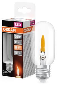 Průhledná LED žárovka E27 1 W FLAME, komfortní teplá bílá