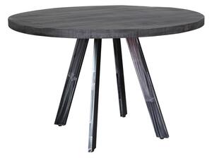 Kulatý jídelní stůl Thunder, 120 cm, šedé mango