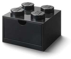 Černý stolní box se zásuvkou LEGO® Brick, 15,8 x 11,3 cm