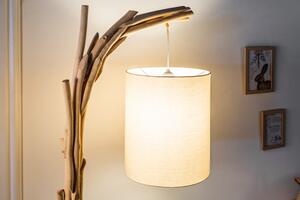 Designová stojanová lampa Arielle, 163 cm, náplavové dřevo