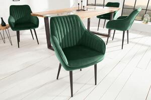 Designová židle Esmeralda zelená - Skladem