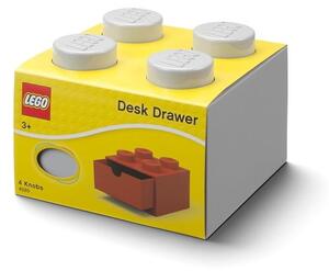 Šedý stolní box se zásuvkou LEGO® Brick, 15,8 x 11,3 cm