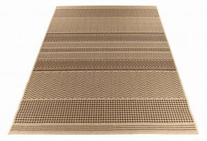 Makro Abra Kusový koberec venkovní Sisal CORDA 1027 1 232 Proužky béžový hnědý Rozměr: 60x200 cm