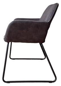 Designová židle Derrick, antik šedá