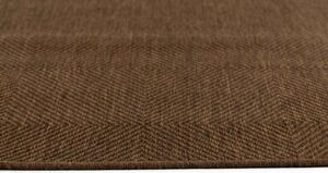 Makro Abra Kusový koberec venkovní Sisal CORDA 1003 1 303 hnědý Rozměr: 60x200 cm